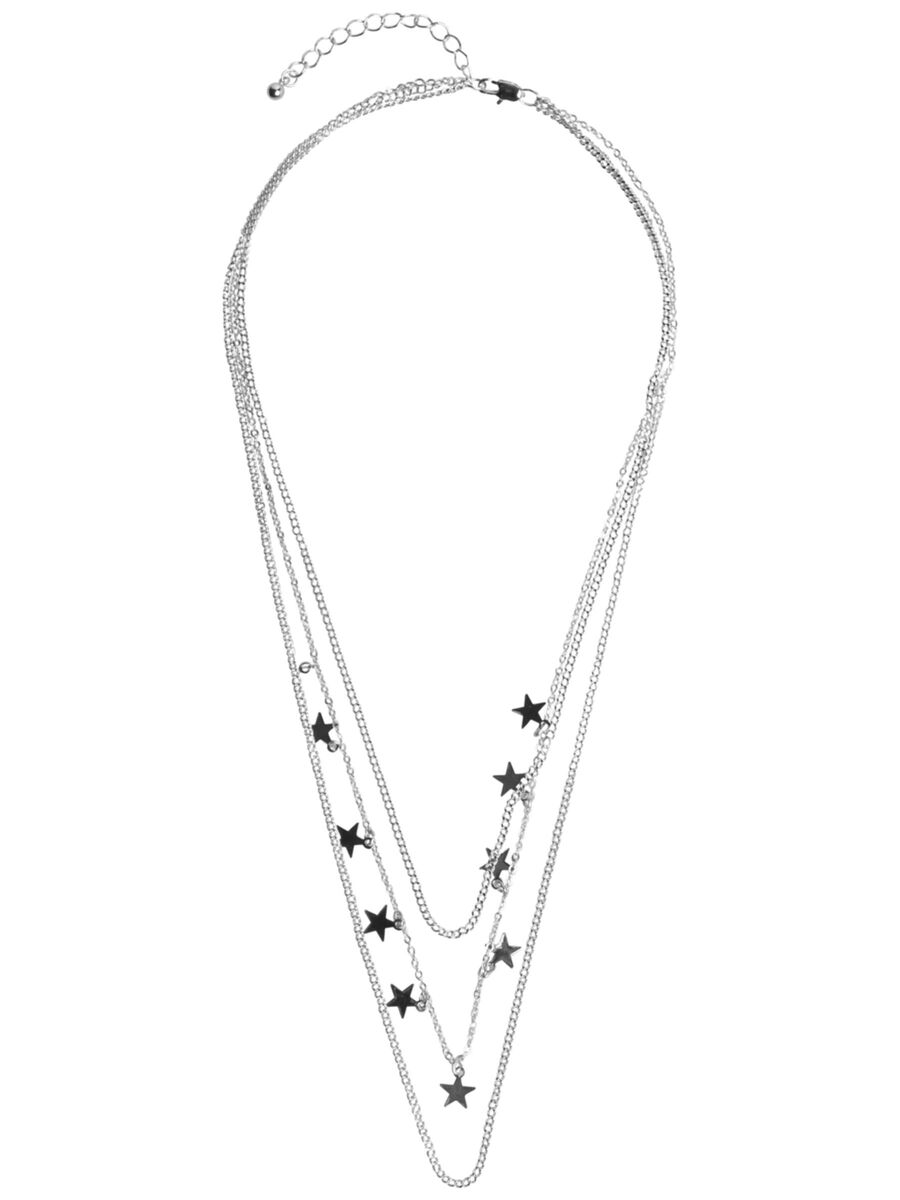 Pieces 3 KETTINGEN STERREN KETTING, Silver Colour, highres - 17093069_SilverColour_001.jpg