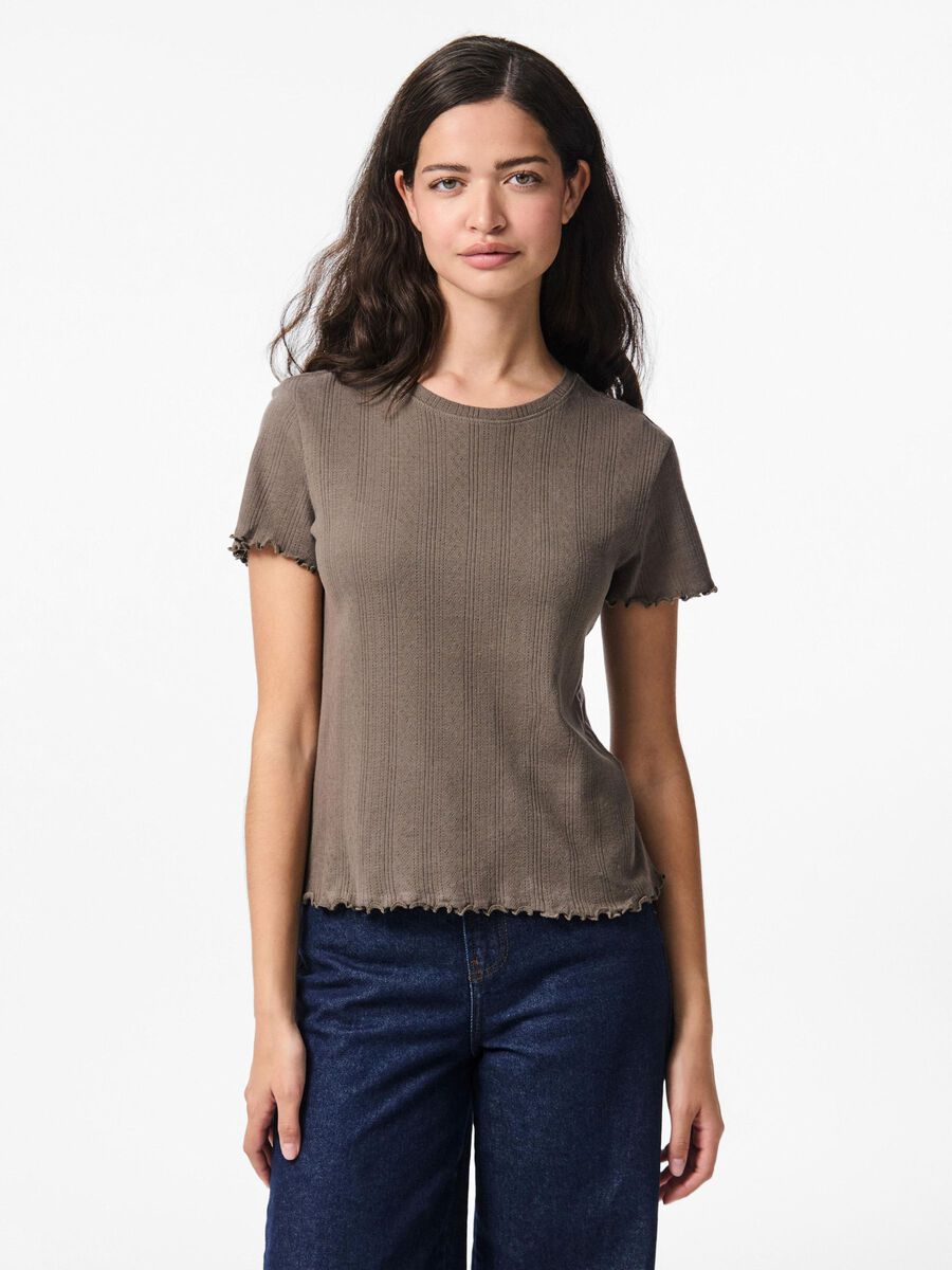 Pieces PCMARIE POINTELLE T-SHIRT, Morel, highres - 17152053_Morel_003.jpg