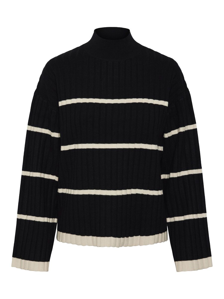 Pieces SWETER Z DZIANINY, Black, highres - 17133653_Black_1100832_001.jpg