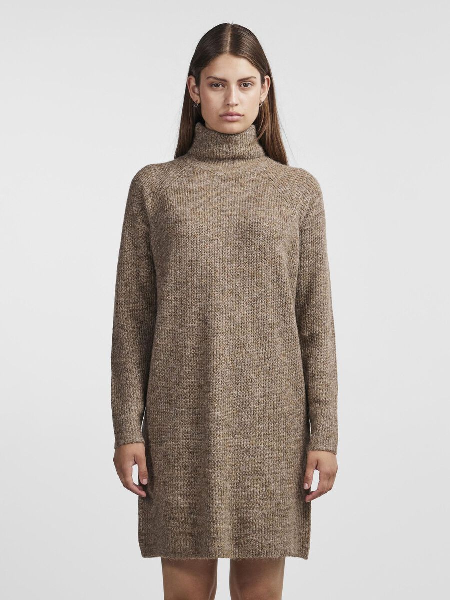Pieces PCELLEN KNITTED DRESS, Fossil, highres - 17119500_Fossil_003.jpg