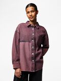 Pieces PCDRIA DENIM SHIRT, Tawny Port, highres - 17159634_TawnyPort_1208474_003.jpg