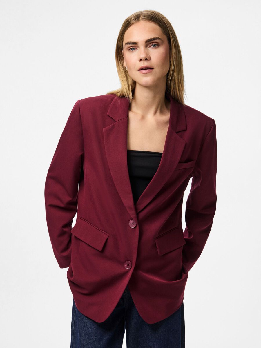 Carousel image - PCKAMIL OVERSIZED BLAZER, Tawny Port | 1