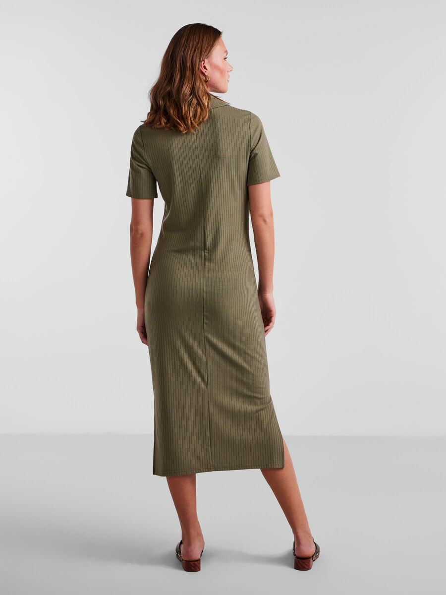 Pieces VESTIDO MIDI, Deep Lichen Green, highres - 17132570_DeepLichenGreen_004.jpg