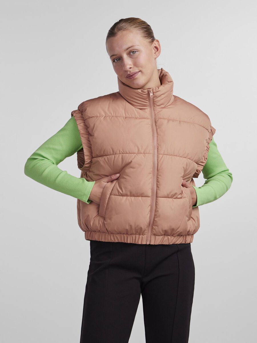 Pieces PCELLANDER GILET SANS MANCHES, Café Au Lait, highres - 17117926_CafAuLait_003.jpg