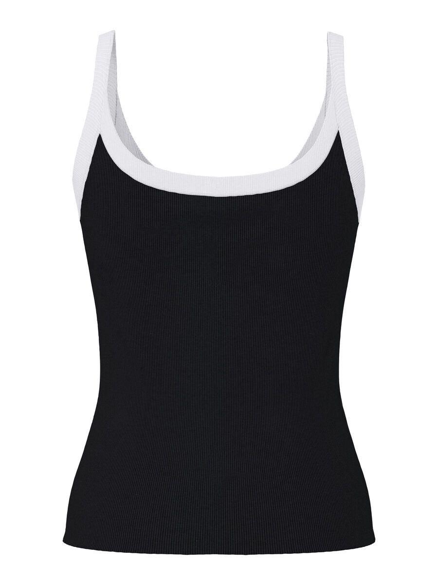 Carousel image - PCMAY RIBBET STROPTOP, Black | 2