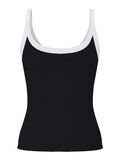 Product image thumbnail - PCMAY RIBBET STROPTOP, Black | 2