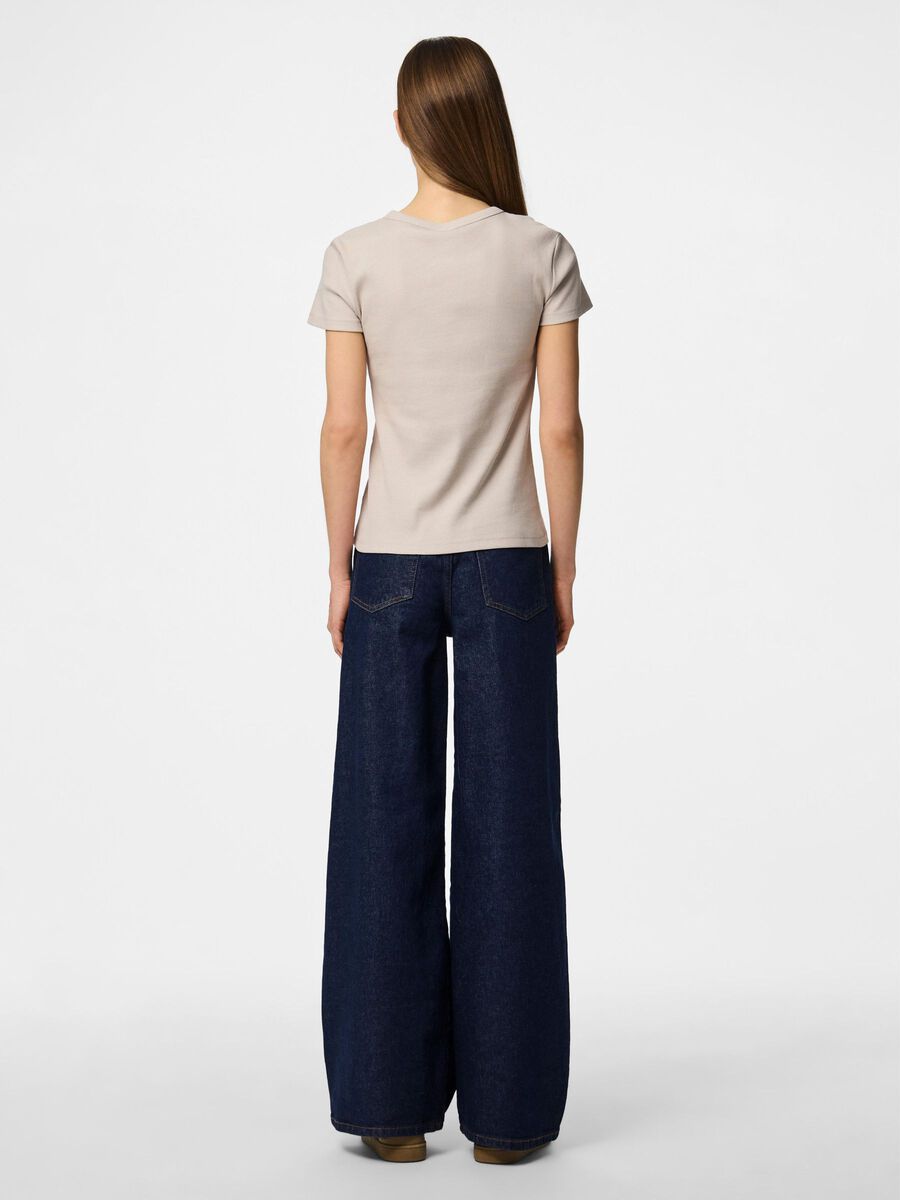 Pieces T-SHIRT, Silver Gray, highres - 17154483_SilverGray_004.jpg