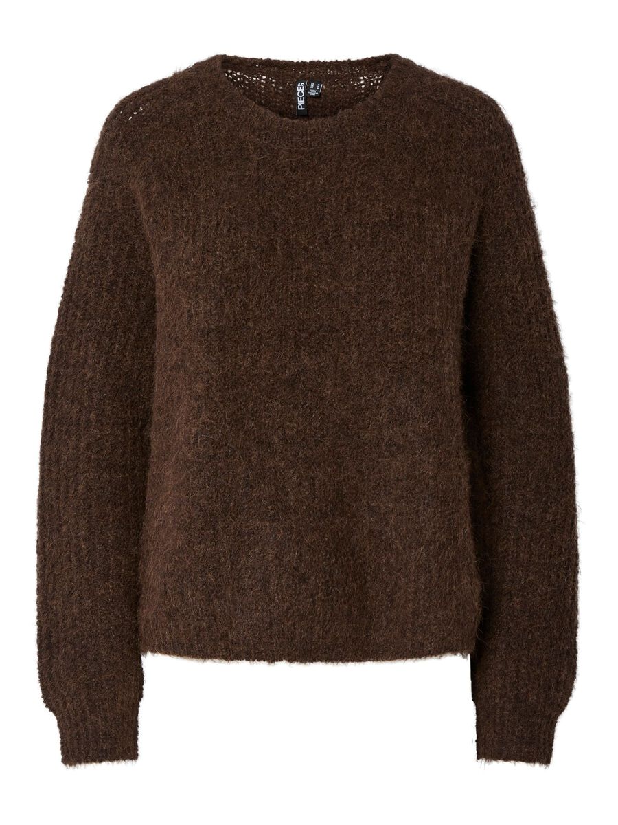 Carousel image - PCCLEO CHUNKY PULLOVER, Hot Fudge | 1