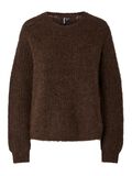 Product image thumbnail - PCCLEO CHUNKY PULLOVER, Hot Fudge | 1