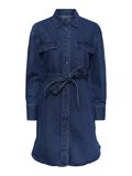 Pieces PCNURSEL SHIRT DRESS, Dark Blue Denim, highres - 17129197_DarkBlueDenim_001.jpg