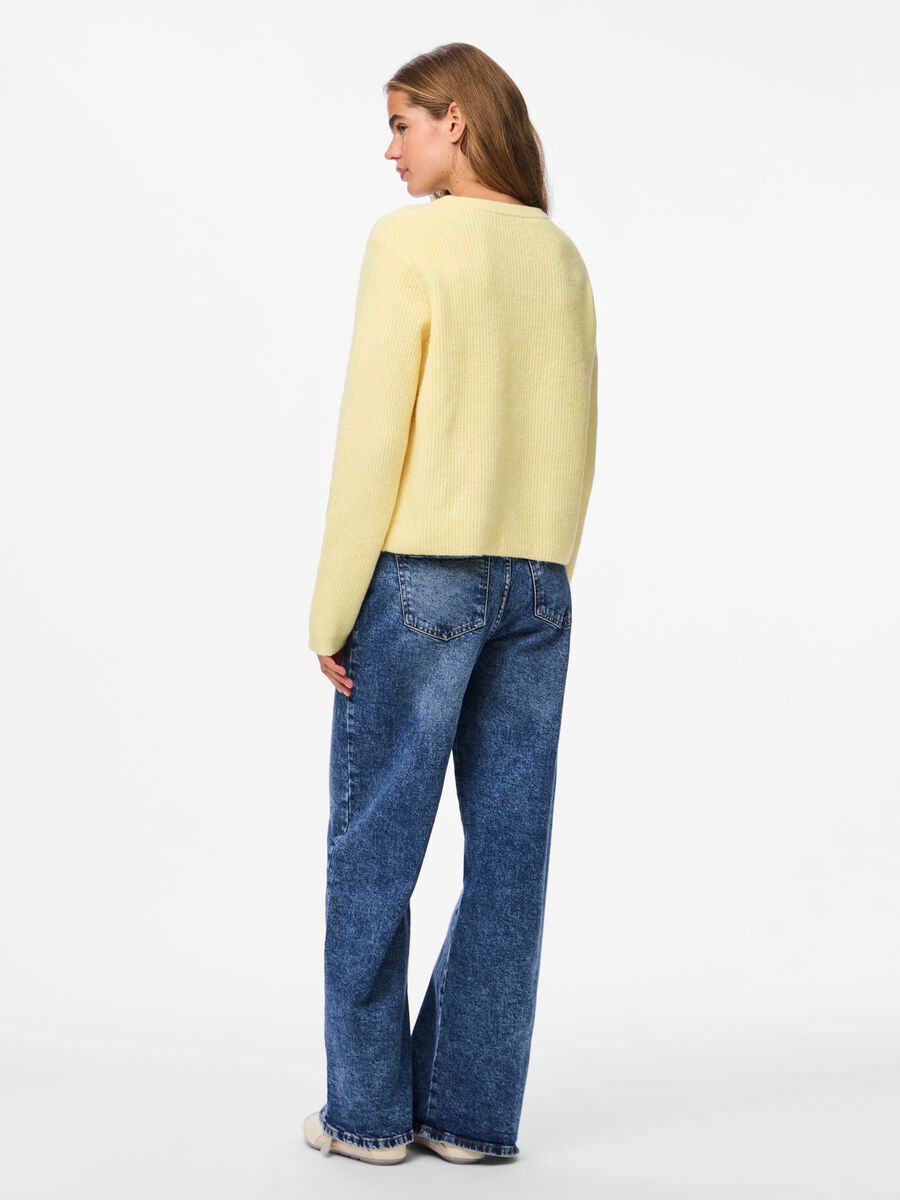 Carousel image - PCSILLY KNITTED CARDIGAN, French Vanilla | 2