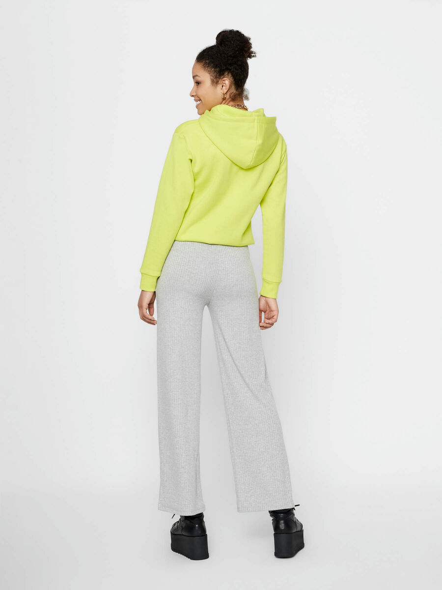 Pieces PCMOLLY WIDE TROUSERS, Light Grey Melange, highres - 17080434_LightGreyMelange_004.jpg