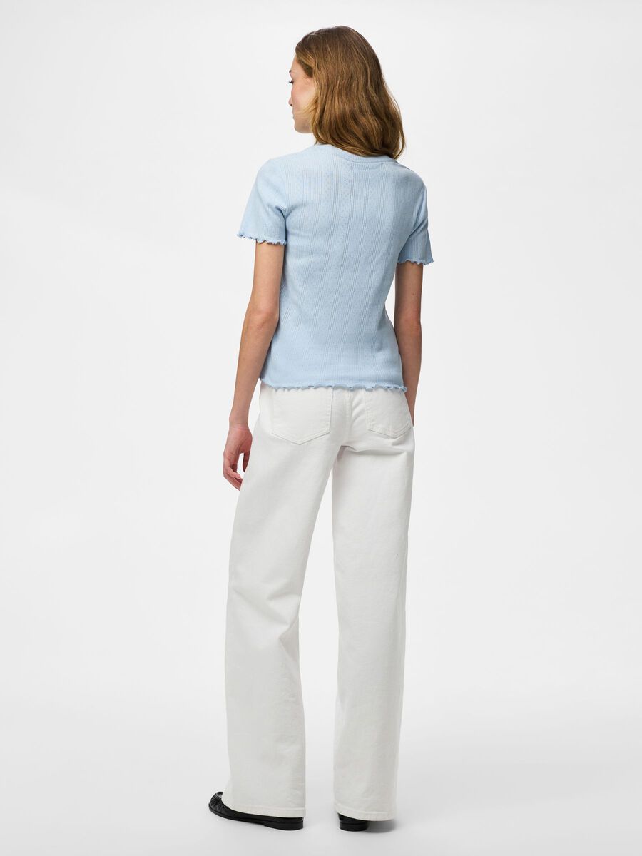 Carousel image - PCMARIE HULM&Oslash;NSTRET T-SHIRT, Cashmere Blue | 2