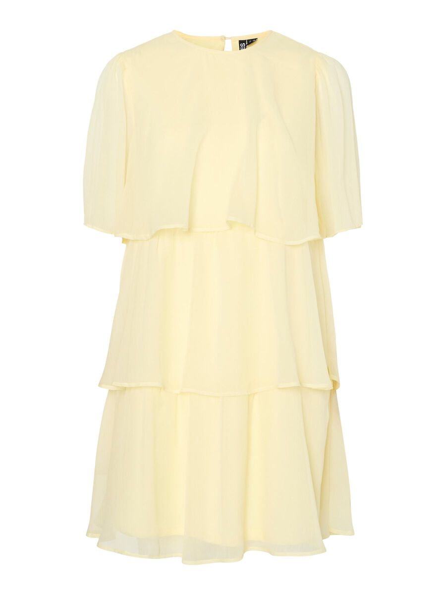 Pieces PCCLARA MINI DRESS, Pale Banana, highres - 17161330_PaleBanana_001.jpg