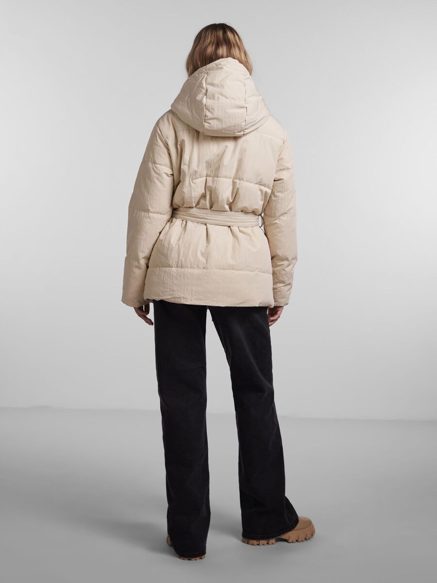 Pieces PCNIDONE PADDED JACKET, Fog, highres - 17128174_Fog_004.jpg