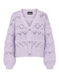 Pieces COTON BIOLOGIQUE CARDIGAN EN MAILLE, Orchid Bloom, highres - 17117021_OrchidBloom_001.jpg