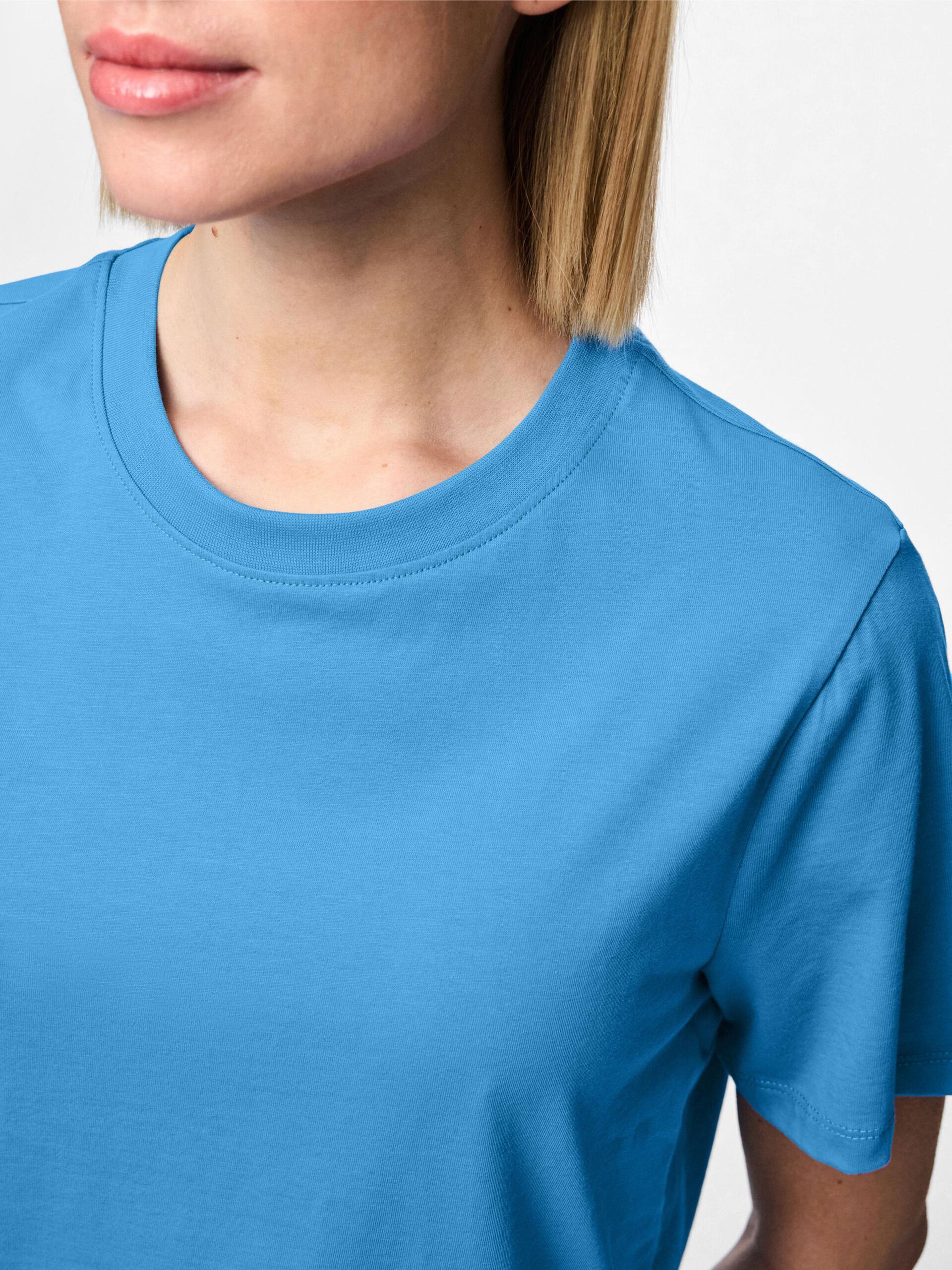 Carousel image - PCRIA - COTON T-SHIRT, Azure Blue | 4