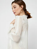 Pieces RUFFLED HIGH NECK BLOUSE, Bright White, highres - 17103070_BrightWhite_006.jpg