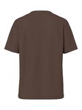 Pieces PCRIA COTTON T-SHIRT, Hot Fudge, highres - 17140802_HotFudge_002.jpg