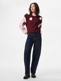 Product image thumbnail - PCJENNER KNITTED PULLOVER, Tawny Port | 3
