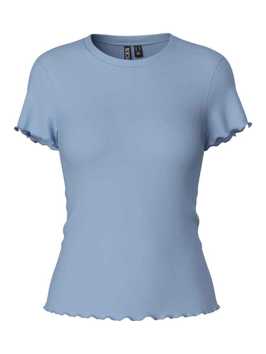 Pieces PCNICCA GERIBD T-SHIRT, Cashmere Blue, highres - 17120085_CashmereBlue_001.jpg