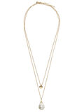 Pieces TVÅ KEDJOR - HALSBAND, Gold Colour, highres - 17100045_GoldColour_001.jpg