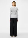 Product image thumbnail - PCMARIA LANGERMET TOPP, Light Grey Melange | 2