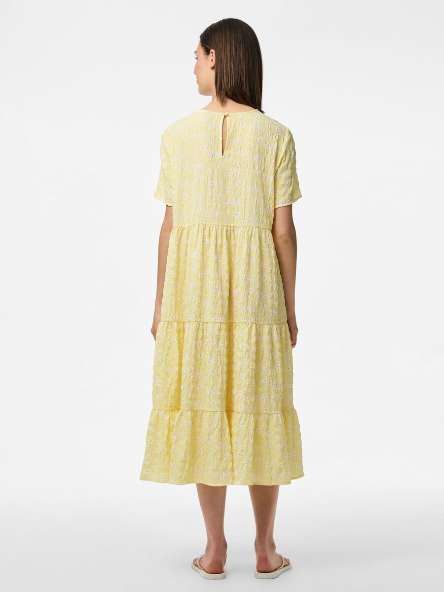 Pieces PCSTELLA MIDI DRESS, French Vanilla, highres - 17154007_FrenchVanilla_1254540_004.jpg