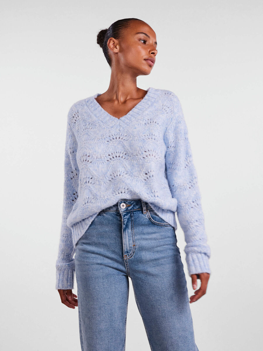 Carousel image - SWETER Z DZIANINY, Kentucky Blue | 1