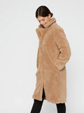 Pieces FAUX SHEARLING KÅPE, Tannin, highres - 17103186_Tannin_003.jpg