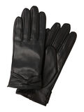 Pieces LEATHER GLOVES, Black, highres - 17078666_Black_001.jpg