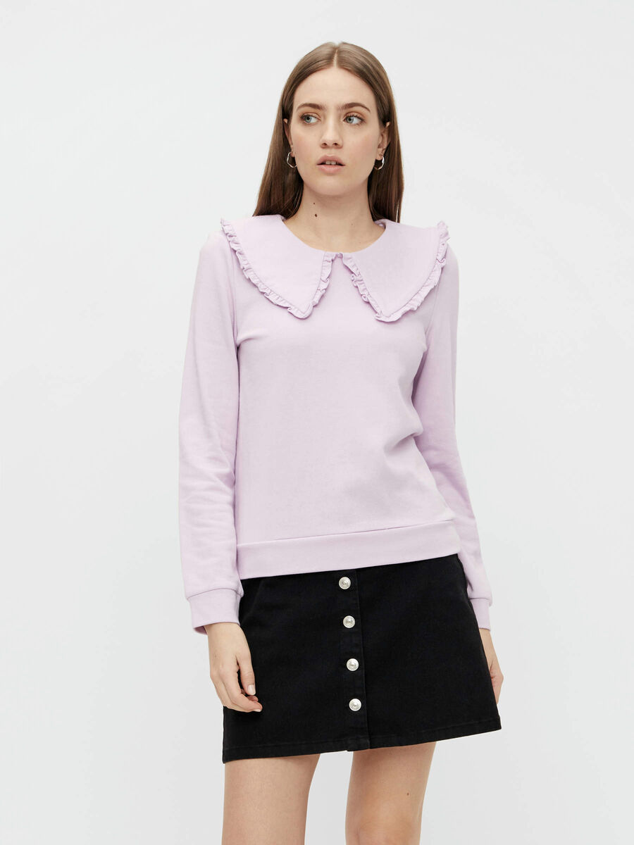 Pieces PCTANJA SWEATSHIRT, Orchid Bloom, highres - 17117017_OrchidBloom_003.jpg