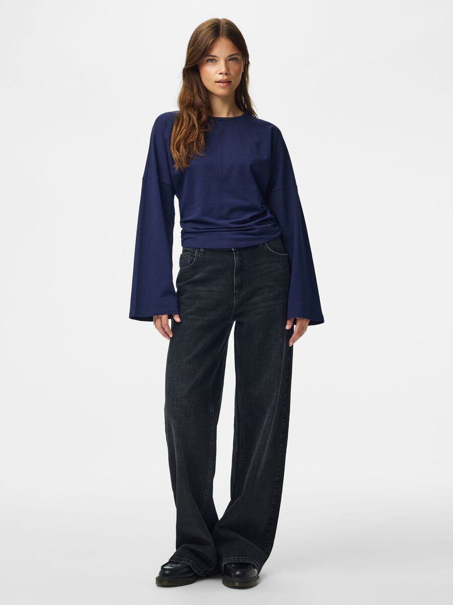 Product carousel image 1 TOP Z DŁUGIM RĘKAWEM, Maritime Blue