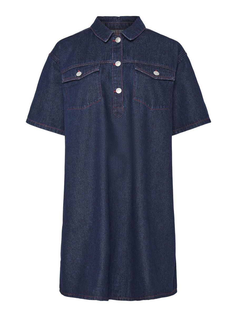 Pieces VESTIDO VAQUERO, Blue Indigo, highres - 17159731_BlueIndigo_1208772_001.jpg