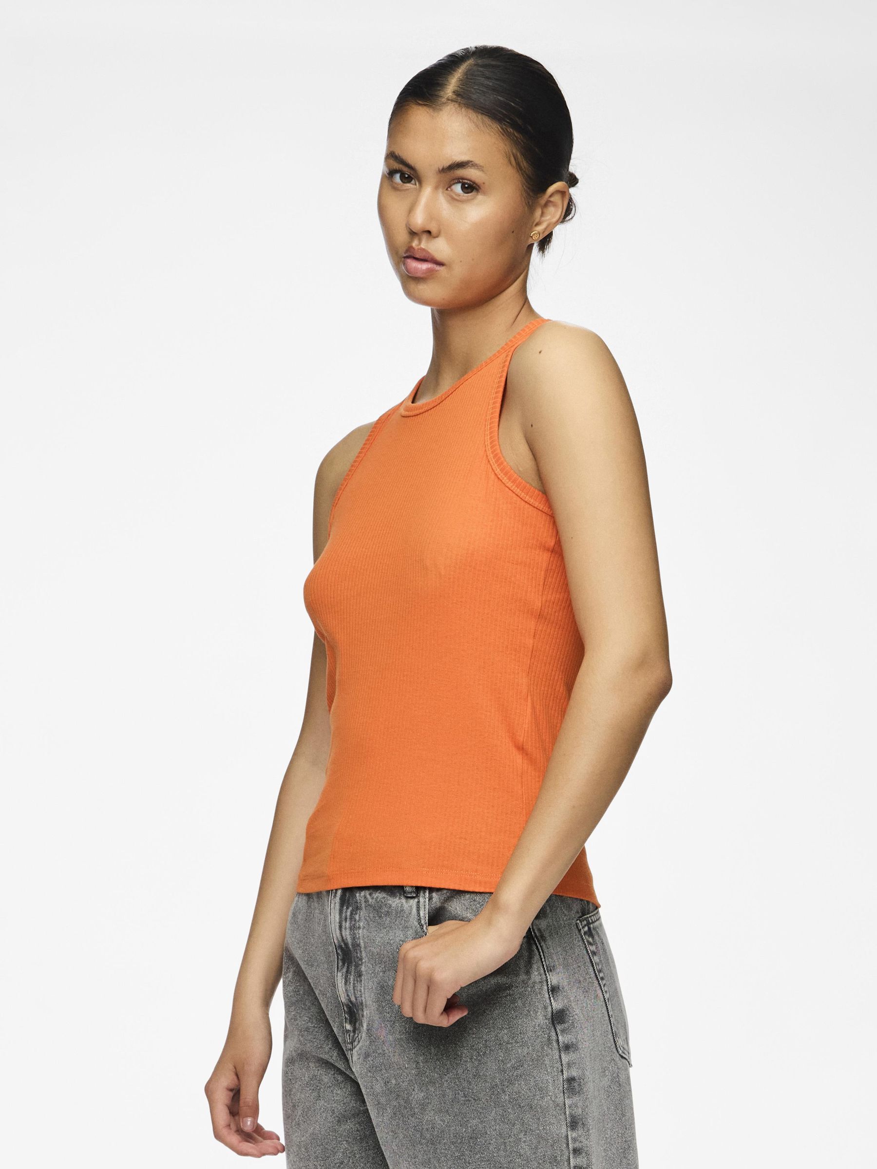 Camiseta tirantes naranja online