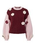Product image thumbnail - PCJENNER KNITTED PULLOVER, Tawny Port | 5