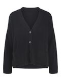 Pieces FRONT POCKET KNITTED CARDIGAN, Black, highres - 17112315_Black_001.jpg