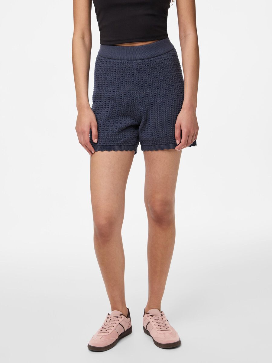 Pieces PCSCOUT GESTRICKTE SHORTS, Ombre Blue, highres - 17157974_OmbreBlue_003.jpg
