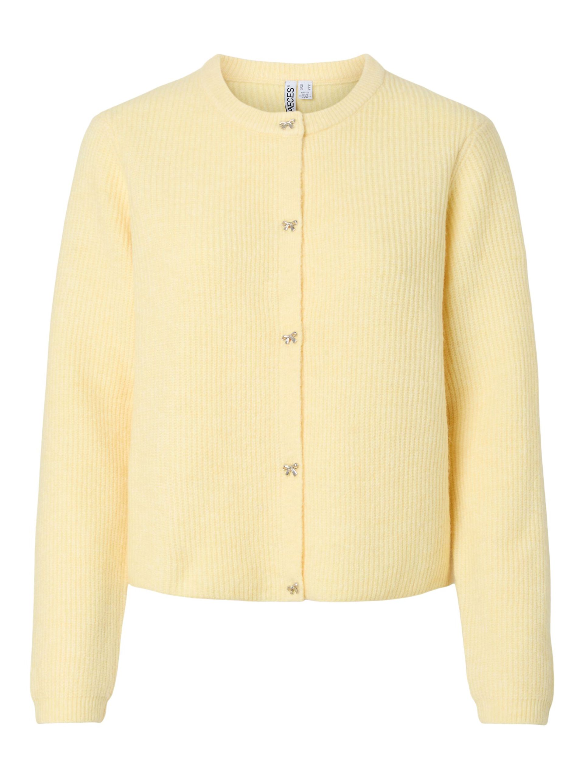 Carousel image - PCSILLY KNITTED CARDIGAN, French Vanilla | 5