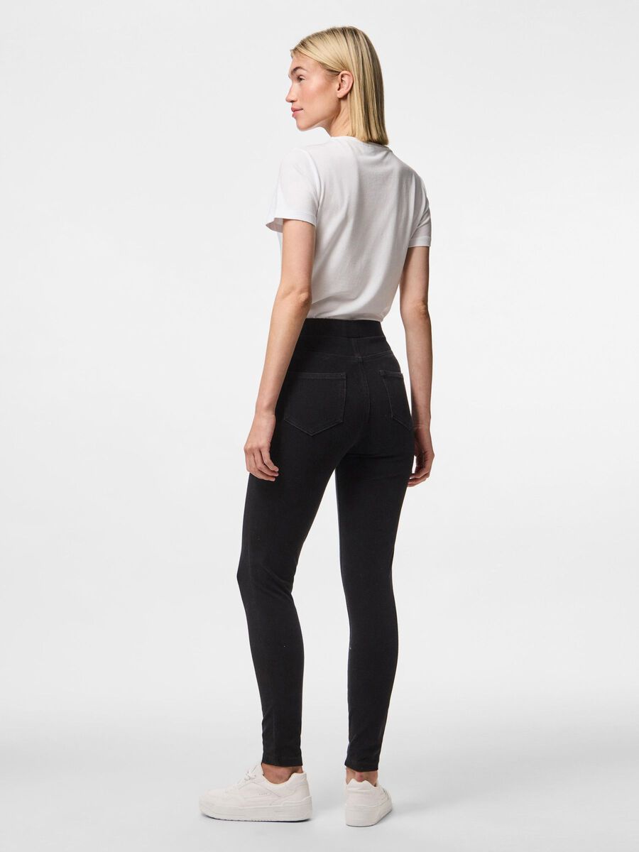 Pieces PCJUMBO FOXY MW JEGGINGS, Black, highres - 17154868_Black_004.jpg