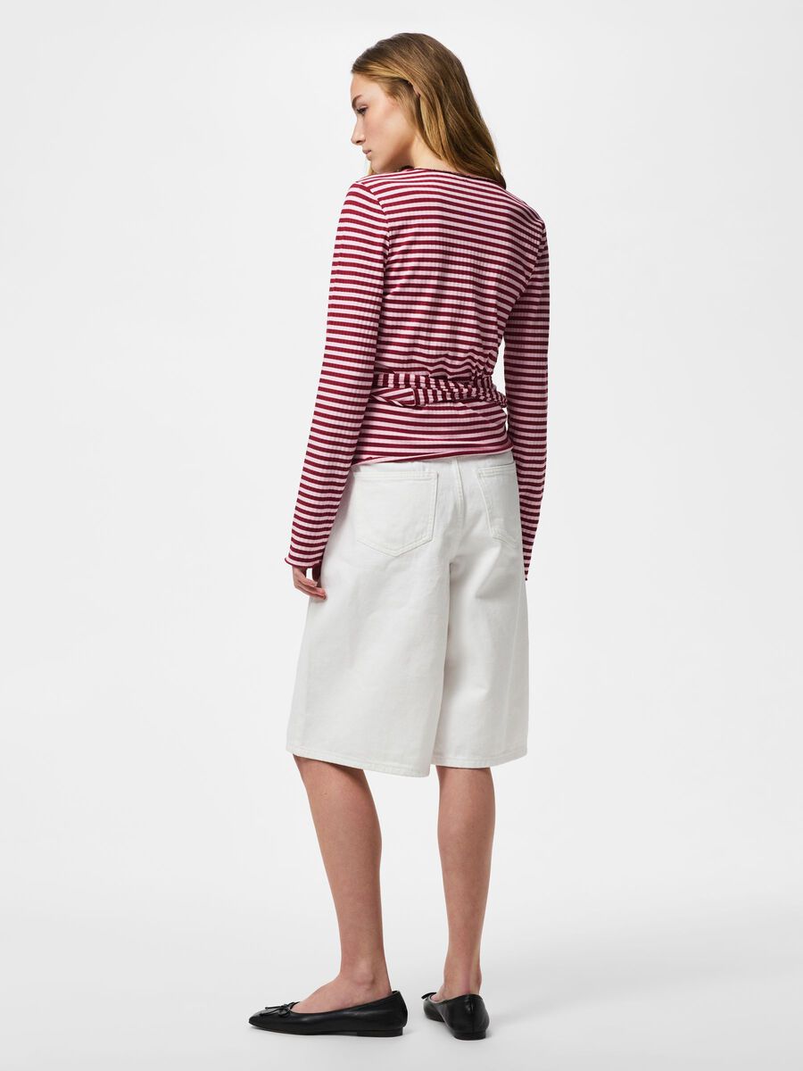 Product carousel image - PCLAYA WRAP TOP, Goji Berry | 2