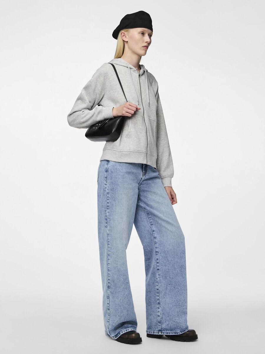 Carousel image - PCCHILLI HETTEJAKKE MED GLIDELÅS, Light Grey Melange | 5