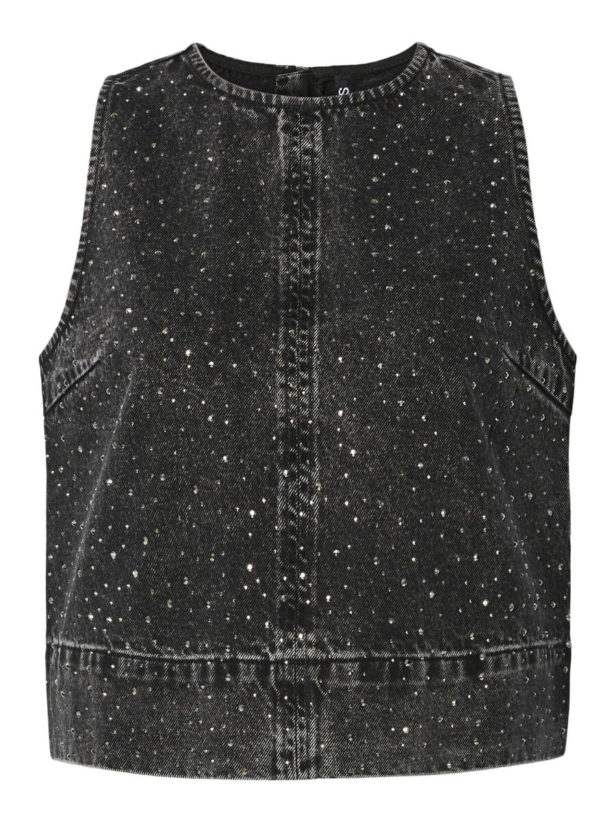 Pieces PCNOEL DENIM TOP, Black Denim, highres - 17160031_BlackDenim_1210958_001.jpg