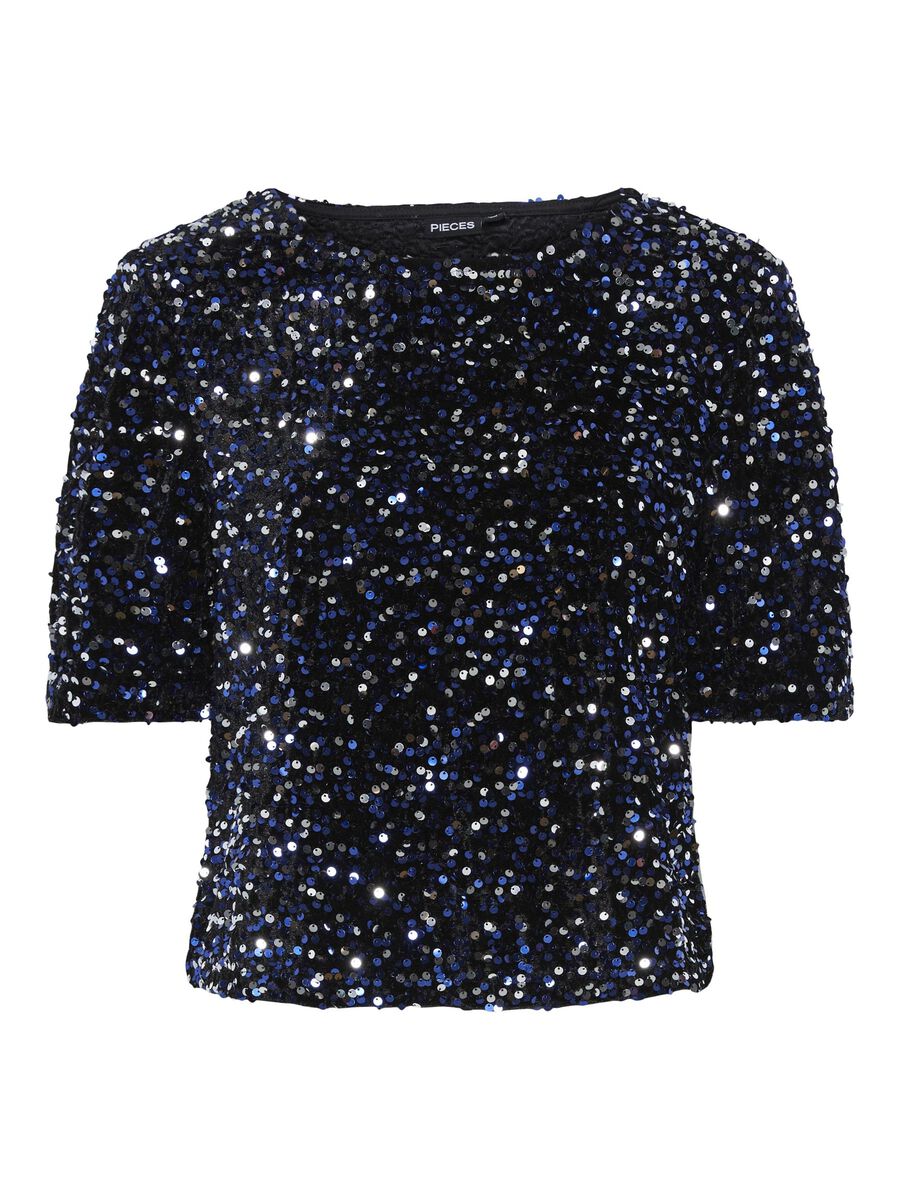 Pieces PCKAM T-SHIRT, Black, highres - 17132951_Black_1146692_001.jpg