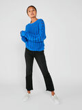 Pieces LONG SLEEVED KNITTED PULLOVER, Victoria Blue, highres - 17096206_VictoriaBlue_005.jpg