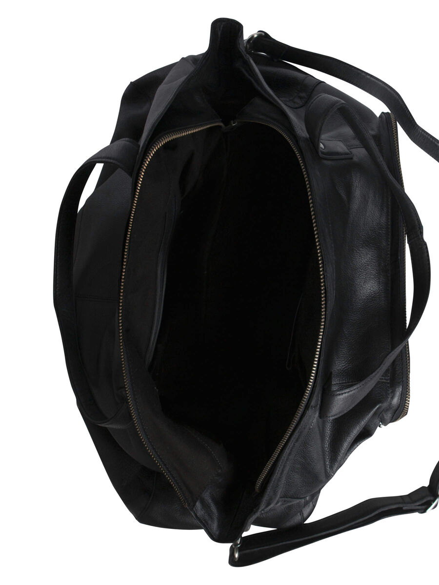 Pieces LEDER- REISETASCHE, Black, highres - 17080306_Black_005.jpg