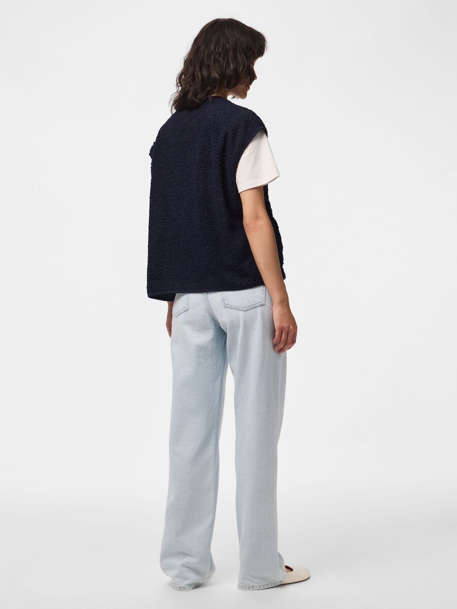 Product carousel image 2 PCKATTY TEDDY  VEST, Maritime Blue