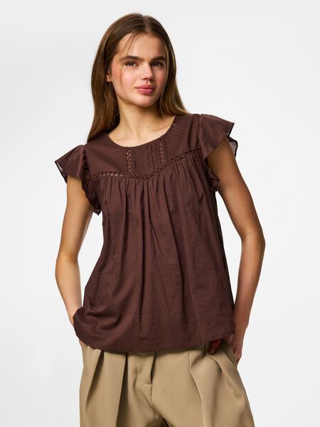 Pieces PCASTRID SLEEVELESS TOP, Hot Fudge, highres - 17161781_HotFudge_003.jpg