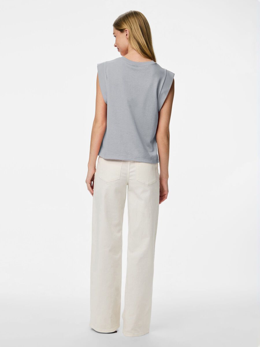 Product carousel image - PCCHILLI SUMMER  TOP, Light Grey Melange | 2