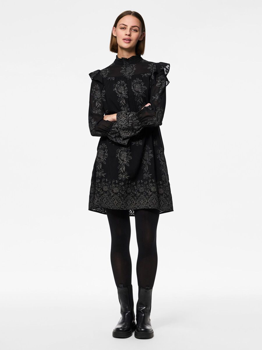 Carousel image - PCNOLIA KLEID MIT LANGEN ÄRMELN, Black | 3